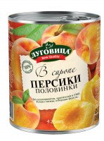 Персики Луговица NQ половинки в сиропе 425 мл ж/б