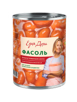 Фасоль Едим дома белая в томатном соусе 400 гр