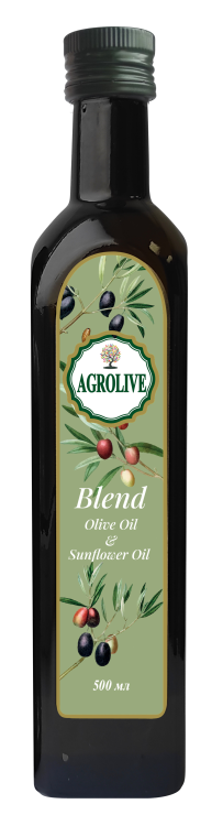 Масло AGROLIVE BLEND оливковое с добавлением подсолнечного, 500 мл