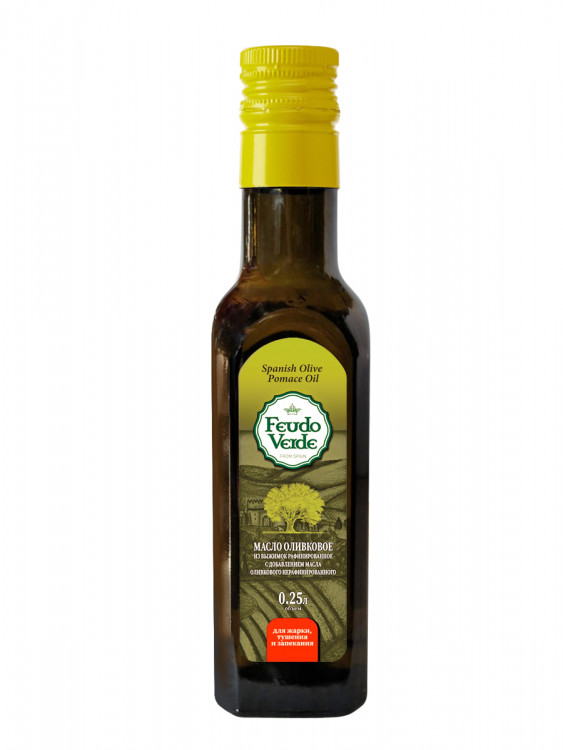 Масло оливковое Feudo Verde Pomace рафинированное 250 мл стекло