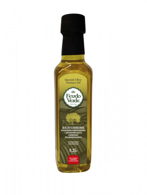 Масло оливковое Feudo Verde Pomace рафинированное 250 мл пэт