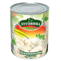 Грибы Луговица шампиньоны резаные 425