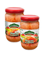Морковь по-корейски Луговица деликатесная и острая 350 г