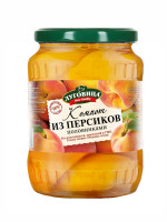 Компот Луговица New Quality из персиков 720 мл