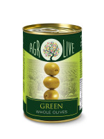 Оливки Agrolive зелёные с косточкой 300 мл ж/б