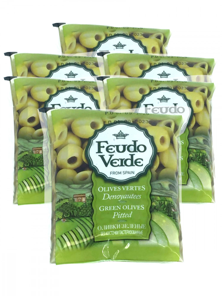 Оптовая продажа Оливки Feudo Verde зелёные б/к полимерный пакет Испания ...
