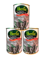 Оливки Liberitas черные с косточками  280 гр 3 шт