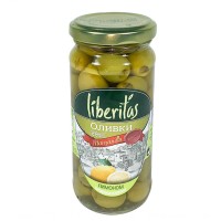 Оливки Liberitas фаршированные  лимоном 240 гр.