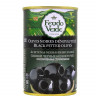 Оливки Feudo Verde черные без косточки 300 мл ж/б