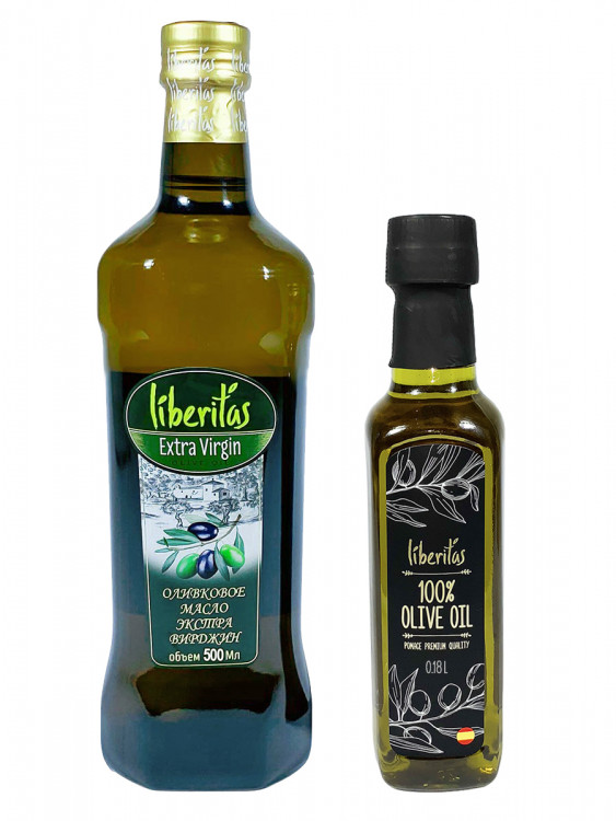 Масло оливковое Liberitas Extra Virgin 500 мл + Масло оливковое Liberitas Pomace 180 мл