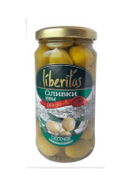 Оливки Liberitas зеленые с косточкой 240 гр.
