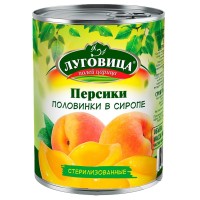 Компот из персиков в сиропе половинки 425 мл