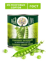 Горошек AGROLIVE консервированный В/С ГОСТ 425 гр 