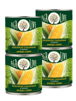 Кукуруза Agrolive консервированный В/С ГОСТ 425 гр  4шт 