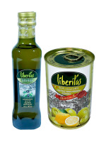 Масло оливковое Liberitas Extra Virgin 250 мл + Оливки Liberitas зеленые с лимоном 280 г в ПОДАРОК