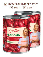 Фасоль Едим дома красная в томатном соусе 400 гр  2шт