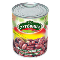 Фасоль Луговица красная в томатном соусе ж/б 360 гр