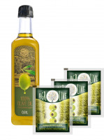 Масло оливковое Agrolive Pomace 810 мл + Оливки Agrolive зелёные б/к полимер пакет Испания 170 гр 3 шт