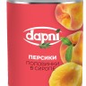 Персики DAPNI половинки в сиропе  850 мл ж/б